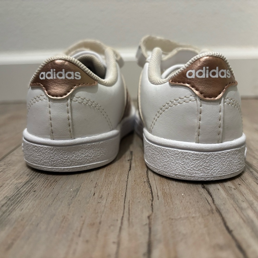 Adidas Bronze Sneaker Superstar Double Strap Kids Sz 6 Toddler - Picture 6 of 8